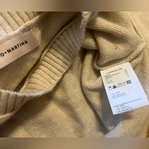 Aldo Martins sweater colorblock Anthropologie revolve ssense co cos sz 4 boho co - Picture 6 of 9